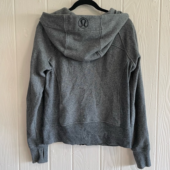 Lululemon Dark Grey Heathered Scuba Hoodie - Picture 3 of 5